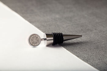 1936 90th Birthday Lucky Sixpence Coin Wine Stopper, 2 of 4