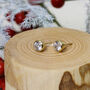 Ethical Flush Set Diamond Or Moissanite Earrings, thumbnail 5 of 5