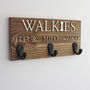 Personalised Walkie's And Names Dog Lead Holder, thumbnail 4 of 12