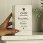 Personalised Pet Pawprints Small Wooden Urn, thumbnail 3 of 3