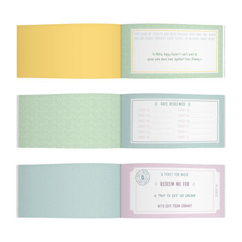 Personalised Book Of Easter Giftable Tickets, 5 of 10