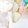 Plush Angel Fairy Soft Toy Doll With Personalised Star, thumbnail 2 of 3