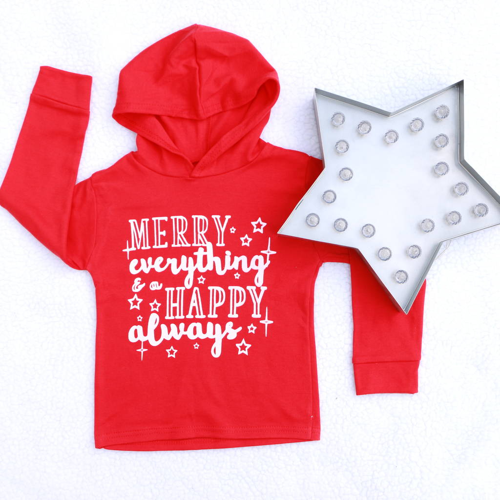 Merry Everything Kids Christmas T Shirt, 1 of 6