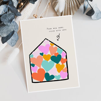 New Home Filled With Love House Warming Card, 3 of 4