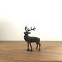 Miniature Bronze Stag Sculpture 8th Anniversary Gift, thumbnail 3 of 12