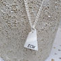 Mens Sterling Silver Personalised Geometric Necklace, thumbnail 1 of 6