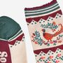 Women's Bamboo Socks Woodland Pheasant Wreath, thumbnail 4 of 5