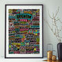 Brighton And Hove Typographic Print, thumbnail 1 of 3