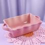 Pink Fluted Stoneware Oven Dish, thumbnail 2 of 6