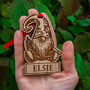 Personalised Wooden Gonk Christmas Tree Decoration, thumbnail 1 of 3