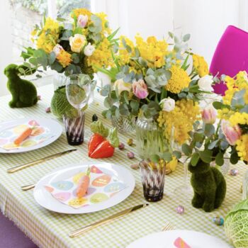 Flocked Grass Green Easter Bunny Decor, 2 of 5