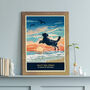 Limited Edition Seaside Golden Retriever Gift Print, thumbnail 4 of 12