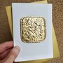 Handmade Gold Foil Cat Birthday Card, thumbnail 3 of 5