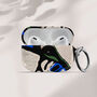 Blue Tropical Air Pods Case With Keychain, thumbnail 1 of 5