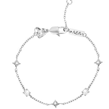 Petite Woman's Personalised Silver Cosmic Star Bracelet, 7 of 9