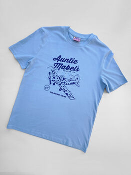 'As Seen On Tv' Mabel's Aviation Ltd Screen Printed T Shirt, 2 of 3