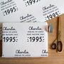 Personalised Awesome Birth Year Wrapping Paper, thumbnail 1 of 3