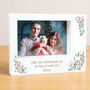 Personalised Christmas Foliage 5x7 Box Photo Frame, thumbnail 4 of 6