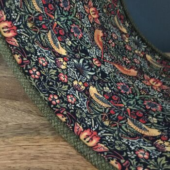 William Morris Strawberry Thief Green Tweed Lampshades, 4 of 12