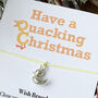 Wish Bracelet With A Duck Charm. Have A Quacking Christmas, thumbnail 7 of 7