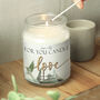 Personalised Love Large Scented Candle Jar, thumbnail 2 of 5