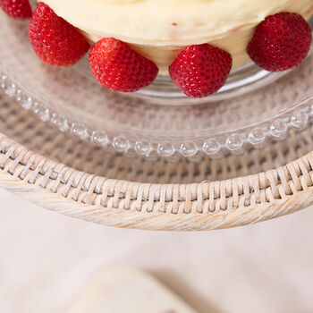 White Wash Rattan Display Stand, 2 of 4