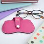 Personalised Monogram Leather Glasses Protector Case, thumbnail 4 of 9
