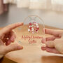 Personalised Christmas Heart Plaque Festive Gift, thumbnail 3 of 4