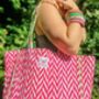 Handmade Neon Pink Tote Bag, thumbnail 6 of 7