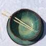 Handmade Ceramic 'Super Noodle' Bowl With Chopsticks, thumbnail 1 of 8