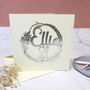 Personalised 21st Floral Birthday Papercut Card, thumbnail 5 of 12