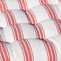 Red Stripe Tie On Seat Pads, thumbnail 4 of 6