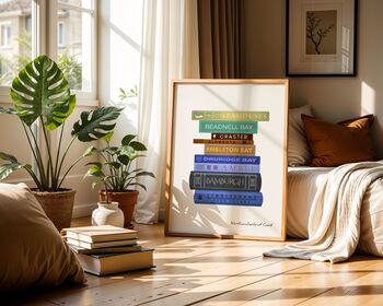 Northumberland Coast Book Stack Art Print, 2 of 6