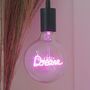 Dream Text Light Bulb And Table Lamp, thumbnail 3 of 4