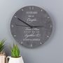 Personalised Any Message Slate Clock, thumbnail 3 of 4