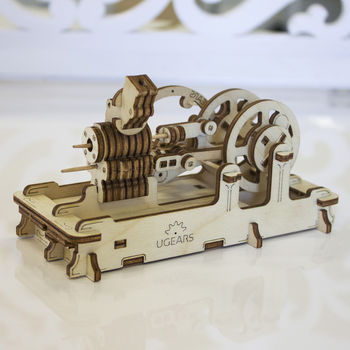 Mechanical Engine Wooden Self Assembly Kit Ugears, 6 of 12