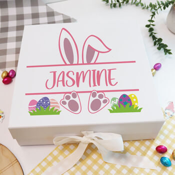 Printed Personalised Bunny East Gift Box, 4 of 8