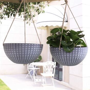 Pack Of Two Hanging Planter For Indoor Outdoor, 5 of 12