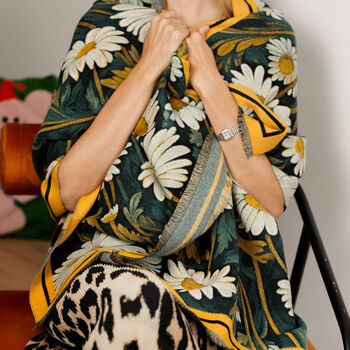 Sunflower Woven Scarf | Gift For Her | Friendship Gift Idea, 3 of 12
