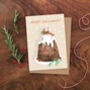 Figgy Pudding Mouse Christmas Card, thumbnail 1 of 3