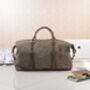 Canvas Classic Holdall Duffel Bag, thumbnail 1 of 12