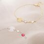 Personalised You And Me Birthstone Bracelet, thumbnail 3 of 9