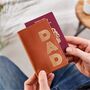 Dad Leather Passport Cover, thumbnail 1 of 7