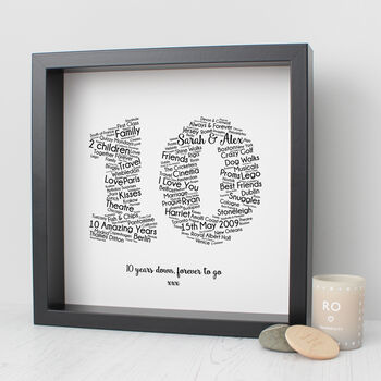 Personalised 10th Wedding Anniversary Gift For Husband, 3 of 5