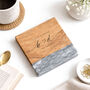 Personalised Marble Coaster Wedding Gift, thumbnail 2 of 6