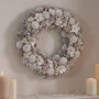 Frosted Flowers Luxury Indoor Wreath, thumbnail 1 of 6