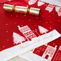Christmas Table Place Mats Red Village Four Pack, thumbnail 1 of 5