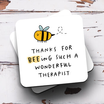 Personalised Mug 'Bee Ing Such A Wonderful Therapist', 3 of 3