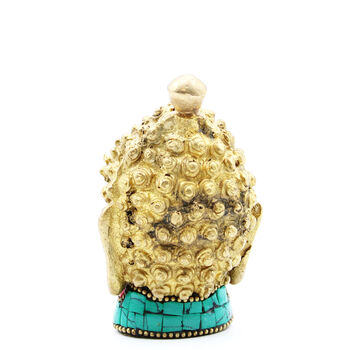 Brass Buddha Figure Med Head 8 Cm, 5 of 5
