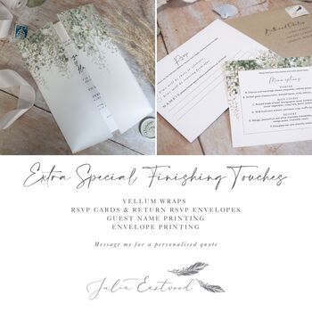 Whimsical Windsor Wedding Invitation Stack, 6 of 8